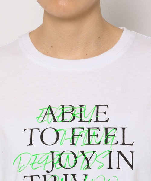 LEPSIM（レプシィム）の「カラーロゴT　906310（Tシャツ/カットソー・レディース・グレー/オフホワイト/ホワイト・FREE）」の21枚目の写真