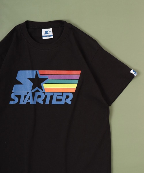 STARTER(スターター)の「STARTER プリントTシャツ 半袖 キッズ(Tシャツ/カットソー・キッズ・ホワイト/グリーン/ネイビー/ブラック系/ネイビー系/ブラック/ホワイト系/ベージュ・130/140/150/160/120/110)」の4枚目の写真