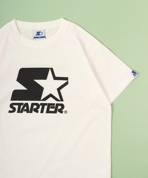 STARTER(スターター)の「STARTER プリントTシャツ 半袖 キッズ(Tシャツ/カットソー・キッズ・ホワイト/グリーン/ネイビー/ブラック系/ネイビー系/ブラック/ホワイト系/ベージュ・130/140/150/160/120/110)」の1枚目の写真