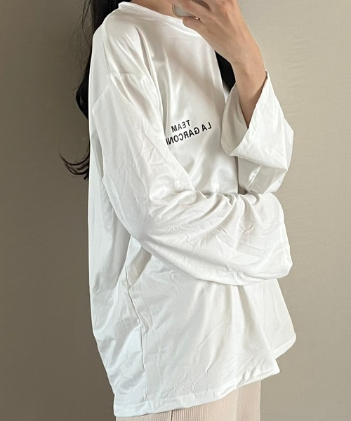 cuorequal(クオレコール)の「LAロゴTシャツ/ロンT(Tシャツ/カットソー・レディース・ホワイト・MEDIUM/LARGE/X-LARGE)」の5枚目の写真