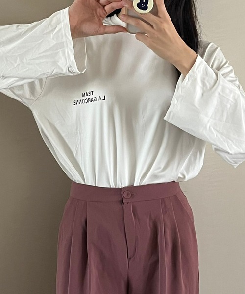 cuorequal(クオレコール)の「LAロゴTシャツ/ロンT(Tシャツ/カットソー・レディース・ホワイト・MEDIUM/LARGE/X-LARGE)」の9枚目の写真