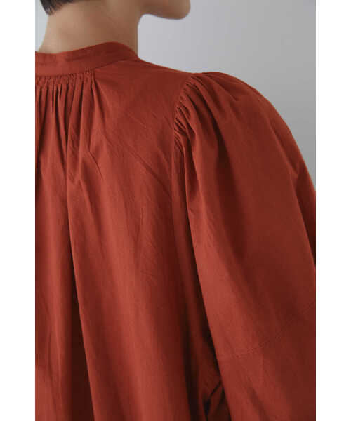 human woman(ヒューマンウーマン)の「◆フロントピンタックロングブラウス(シャツ/ブラウス・レディース・ブラウン/ホワイト・MEDIUM)」の20枚目の写真