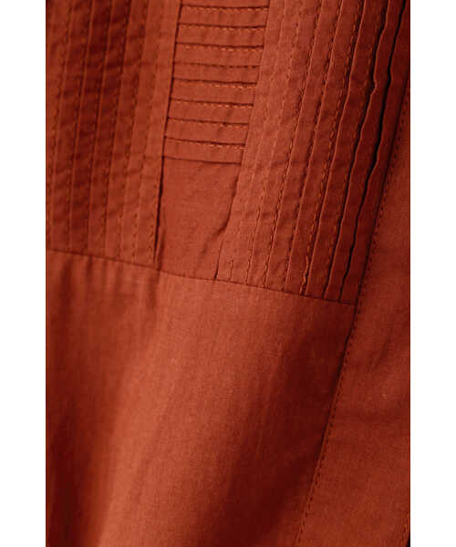 human woman(ヒューマンウーマン)の「◆フロントピンタックロングブラウス(シャツ/ブラウス・レディース・ブラウン/ホワイト・MEDIUM)」の22枚目の写真