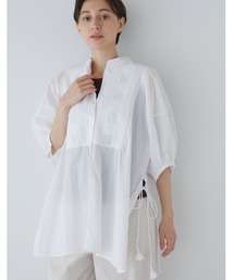 ◆フロントピンタックロングブラウス