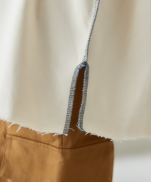 miclat（ミクラ）の「大きいサイズ　裏毛ロゴビッグスウェット　miclat（スウェット・レディース・アイボリー/オレンジ系・L/LL/3L/4L/5L）」の10枚目の写真