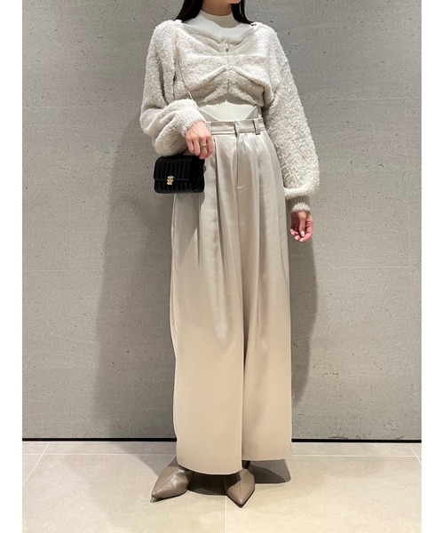 ★TV衣装★　SNIDEL　サテンパンツ SNIDEL（スナイデル）の「ハイウエストサテンパンツ（その他