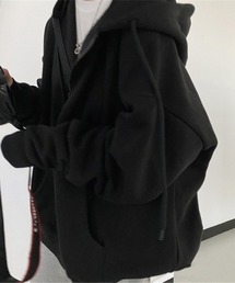 前ジップパーカー