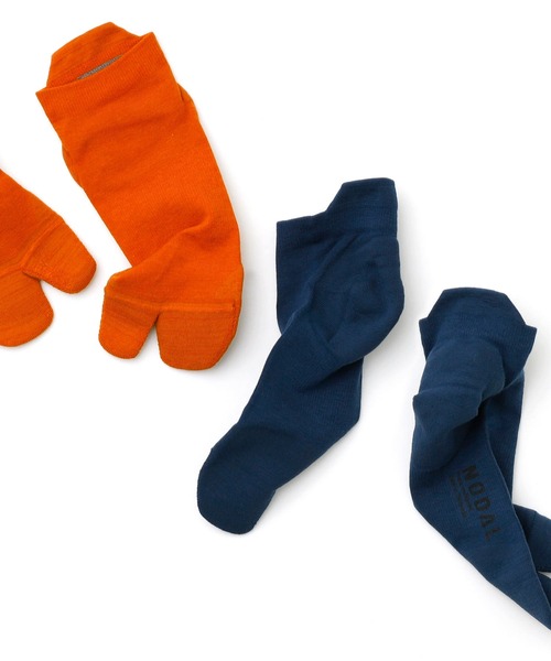 HIGHTIDE(ハイタイド)の「NODAL ノーダル コーデュラ 60/40 アンクルソックス 足袋ソックス 靴下 メンズ レディース 23~27cm(ソックス/靴下・レディース・ブルー/グリーン/その他1/オレンジ/グレー/ブラック・FREE)」の9枚目の写真