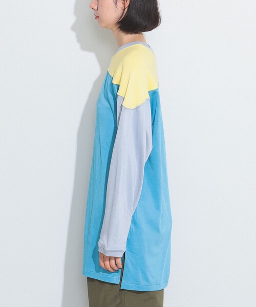 BEAMS BOY(ビームスボーイ)の「SCREEN STARS × BEAMS BOY / 別注 クレイジー フットボール Tシャツ(Tシャツ/カットソー・レディース・サックスブルー/グリーン・ONE SIZE)」の14枚目の写真