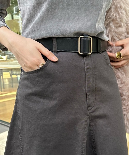 DouDou(ドゥドゥ)の「レザーベルト(ベルト・レディース・ブラウン/ブラック・FREE)」の6枚目の写真