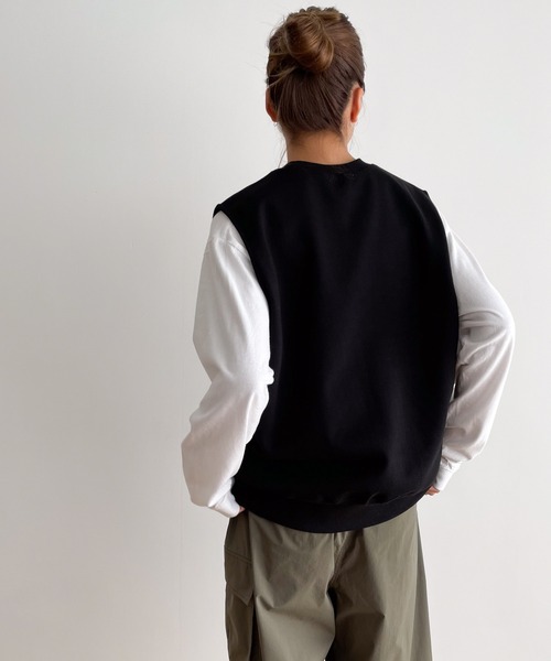 CANAL JEAN(キャナルジーン)の「RED CHOP WORKS ソフトダンボールスウェットベスト(ベスト・レディース・ブラック/ネイビー/グレー・ONE SIZE)」の20枚目の写真