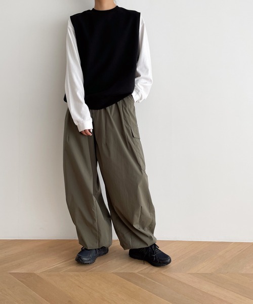 CANAL JEAN(キャナルジーン)の「RED CHOP WORKS ソフトダンボールスウェットベスト(ベスト・レディース・ブラック/ネイビー/グレー・ONE SIZE)」の21枚目の写真