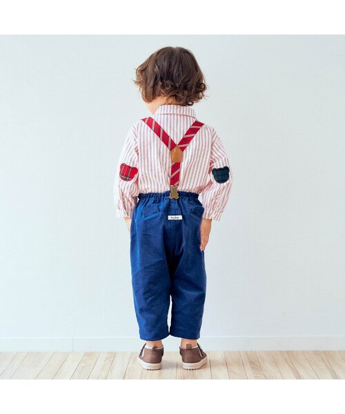 tinybear パンツ&サスペンダーセット　タイニーベア tiny bear サスペンダー付きニットパンツ[品番：FOKK0016709