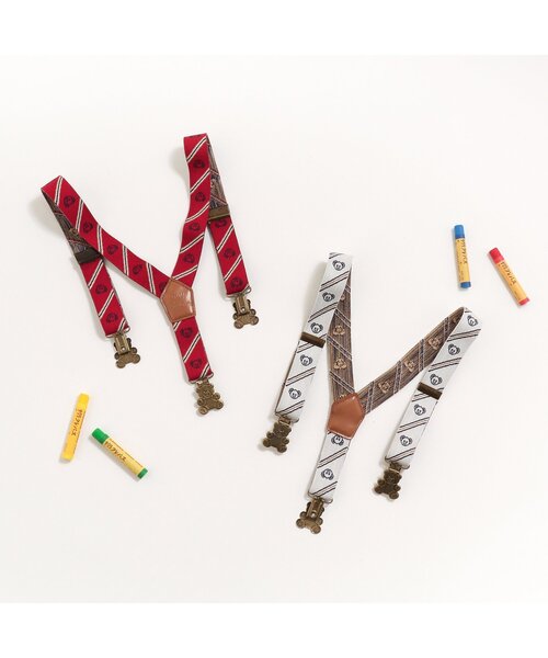 apres les cours（アプレレクール）の「tiny bear サスペンダー（サスペンダー・キッズ・ベージュ/レッド・140/95）」の11枚目の写真