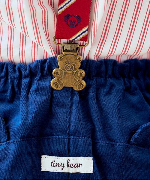 apres les cours（アプレレクール）の「tiny bear サスペンダー（サスペンダー・キッズ・ベージュ/レッド・140/95）」の10枚目の写真