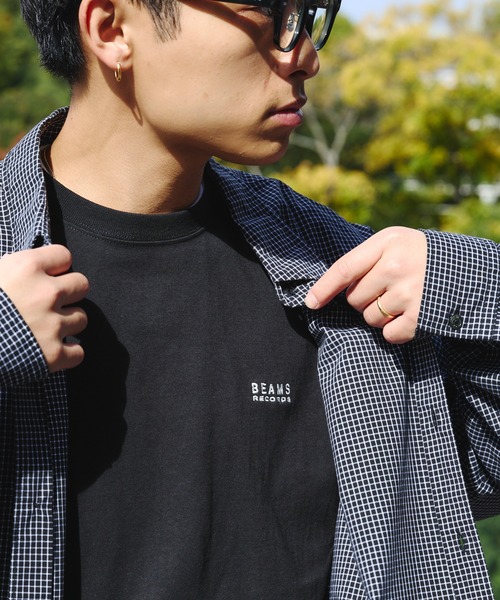 BEAMS RECORDS(ビームスレコーズ)の「BEAMS RECORDS / Embroidered LogoT-shits(Tシャツ/カットソー・メンズ・ホワイト/ブラック・M/XL/XXL/S/L)」の5枚目の写真