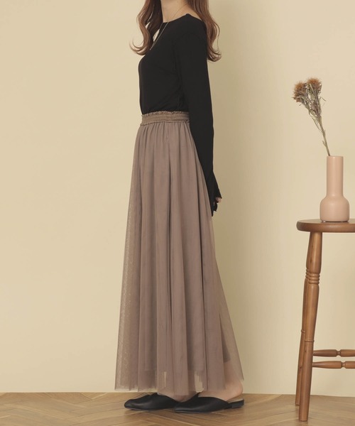 mil（ミル）の「【150㎝前後の小柄さんサイズ】袖スリットリブカットソー（Tシャツ/カットソー・レディース・モカ/ブラック/アイボリー・XS/S）」の20枚目の写真