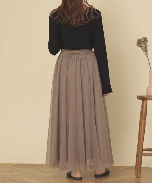 mil（ミル）の「【150㎝前後の小柄さんサイズ】袖スリットリブカットソー（Tシャツ/カットソー・レディース・モカ/ブラック/アイボリー・XS/S）」の21枚目の写真