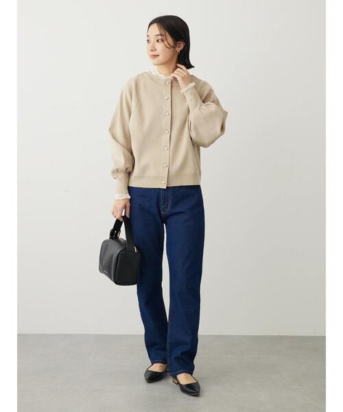 Green　Parks（グリーンパークス）の「ストレートデニムパンツ（デニムパンツ・レディース・インディゴブルー/ワンウォッシュ・L/M/S）」の11枚目の写真