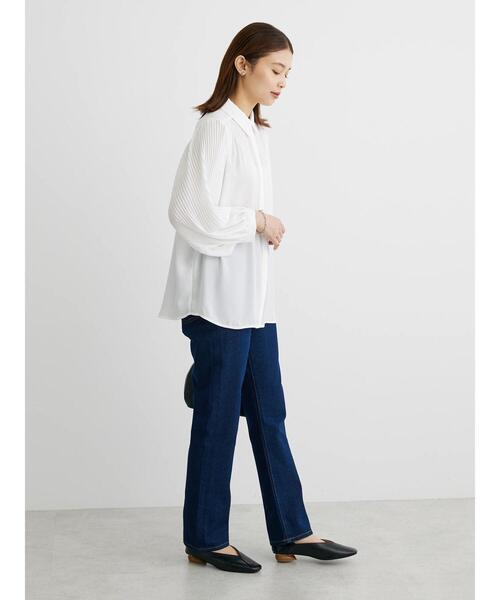 Green　Parks（グリーンパークス）の「ストレートデニムパンツ（デニムパンツ・レディース・インディゴブルー/ワンウォッシュ・L/M/S）」の13枚目の写真