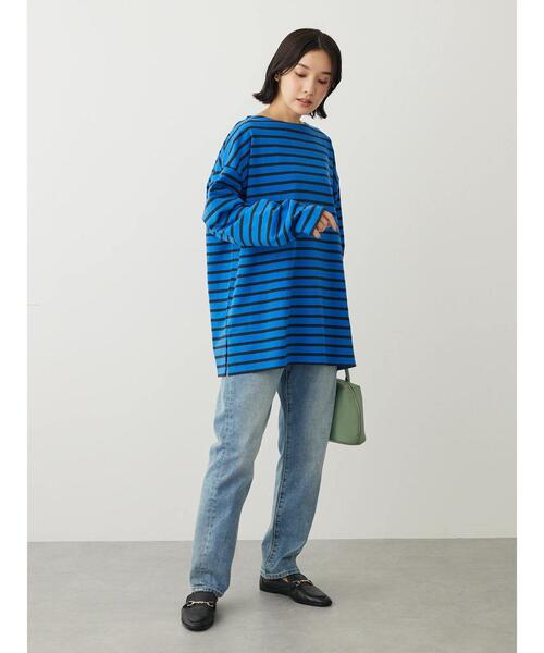 Green　Parks（グリーンパークス）の「ストレートデニムパンツ（デニムパンツ・レディース・インディゴブルー/ワンウォッシュ・L/M/S）」の17枚目の写真