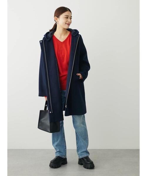 Green　Parks（グリーンパークス）の「ストレートデニムパンツ（デニムパンツ・レディース・インディゴブルー/ワンウォッシュ・L/M/S）」の21枚目の写真