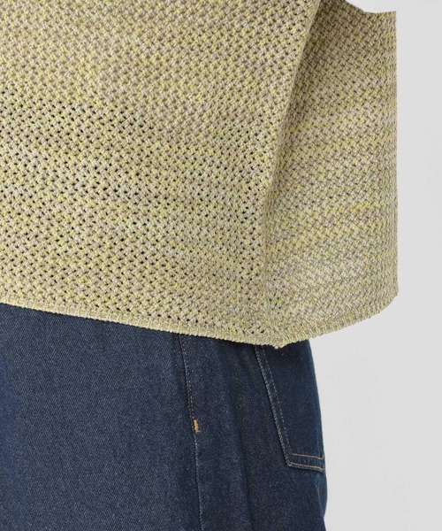 studio CLIP(スタディオクリップ)の「5ゲージミックスヤーンフレンチカーディガン(カーディガン/ボレロ・レディース・ネイビー/ブラウン/イエロー・FREE)」の15枚目の写真