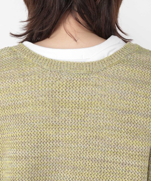 studio CLIP(スタディオクリップ)の「5ゲージミックスヤーンフレンチカーディガン(カーディガン/ボレロ・レディース・ネイビー/ブラウン/イエロー・FREE)」の16枚目の写真