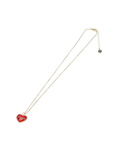 MILKFED.（ミルクフェド）の「HEART LOGO NECKLACE（ネックレス・レディース・ブラック/レッド/ホワイト・ONE SIZE）」の3枚目の写真