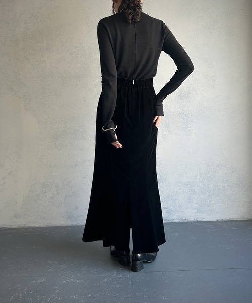 &g'aime(アンジェム)の「【&g’aime】<&g'aime BASIC>袖口スリットハイネックニットトップス(ニット/セーター・レディース・グリーン/ホワイト/ブラック・FREE)」の21枚目の写真