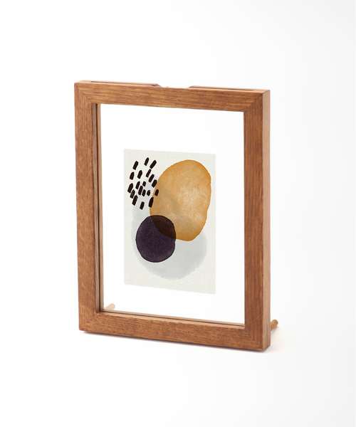 journal standard Furniture （ジャーナルスタンダードファニチャー）の「RONDA Frame L 4th　ロンダフレーム ※ ガラス フォトフレーム 額縁（フォトフレーム・レディース・ベージュ/ブラウン・FREE）」の5枚目の写真