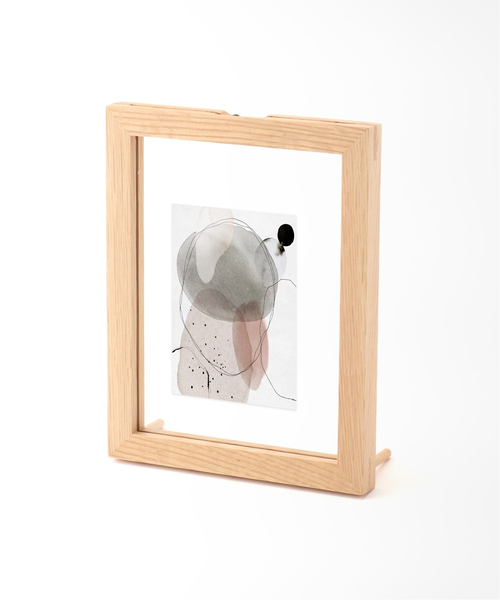 journal standard Furniture （ジャーナルスタンダードファニチャー）の「RONDA Frame L 4th　ロンダフレーム ※ ガラス フォトフレーム 額縁（フォトフレーム・レディース・ベージュ/ブラウン・FREE）」の6枚目の写真