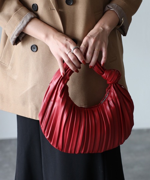 Lipault リポー レディース ショルダーバッグ チェリーレッド Riberry