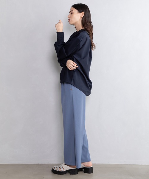 MARECHAL TERRE（マルシャルテル）の「カラーデザイントップス（Tシャツ/カットソー・レディース・ネイビー/ホワイト/ブラック/カーキ・MEDIUM）」の8枚目の写真