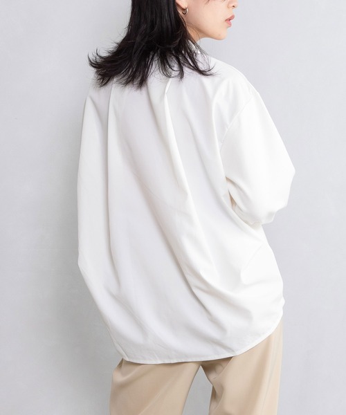 MARECHAL TERRE（マルシャルテル）の「カラーデザイントップス（Tシャツ/カットソー・レディース・ネイビー/ホワイト/ブラック/カーキ・MEDIUM）」の14枚目の写真