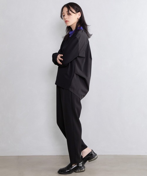 MARECHAL TERRE（マルシャルテル）の「カラーデザイントップス（Tシャツ/カットソー・レディース・ネイビー/ホワイト/ブラック/カーキ・MEDIUM）」の11枚目の写真