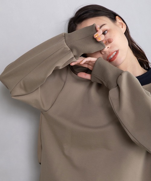 MARECHAL TERRE（マルシャルテル）の「カラーデザイントップス（Tシャツ/カットソー・レディース・ネイビー/ホワイト/ブラック/カーキ・MEDIUM）」の22枚目の写真