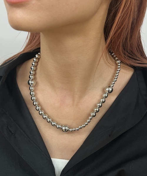 Six M（シックスエム）の「【Six M/シックスエム】Six Mランダムボールネックレス（ネックレス・レディース・シルバー・FREE）」の2枚目の写真