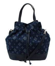 Daily russet | デニム巾着2wayショルダーバッグ(ショルダーバッグ)