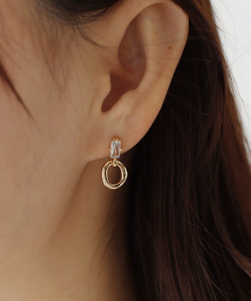 セール】ビジューフープピアス（ピアス（両耳用））｜BLUEEAST