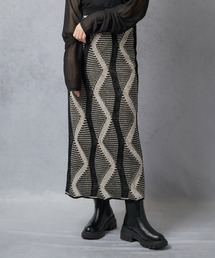 Lull | 【Lull / ルル】モールヤーン柄ニットスカート(スカート)