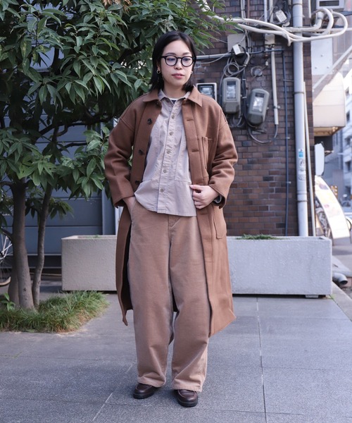 D.M.G.（ドミンゴ）の「[D.M.G. / ディーエムジー] 14Wストレッチ二重織コール ボリュームパンツ（その他パンツ・レディース・ベージュ/ブラック/アイボリー/ブラウン・M/S）」の20枚目の写真