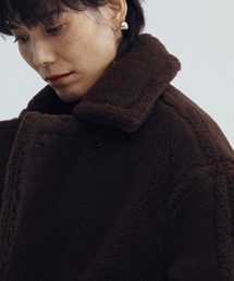CINOH（チノ）の「【CINOH/チノ】BOA COCOON COAT/ボアコクーン