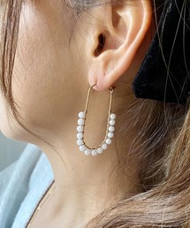 esutoreja（エストレジャ）の「emouv by est パールロングフープピアス（ピアス（両耳用））」