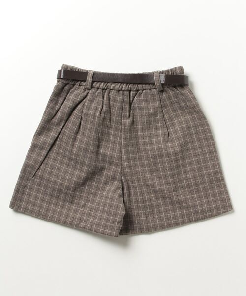 【クラステラー】チェック柄ハイウエストショートパンツ Pittok（ピットク）の「チェック柄ハイウエストショートパンツ