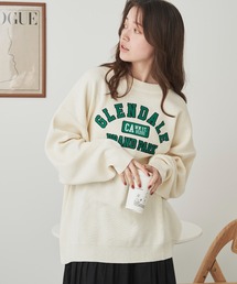 WEGO | WEGO/【23年秋冬新作】スウェットライクグラフィックプルオーバー(ニット/セーター)