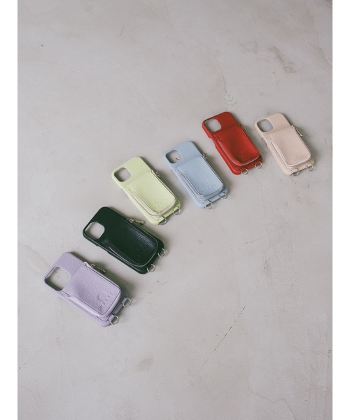 MARTE（マルテ）の「Shoulder strap iPhone case/iPhone13、iPhone14/ショルダーストラップiPhoneケース（スマホケース/カバー・レディース・ベージュ/レッド/ライトグリーン/ブラック/ライトブルー・iPhone 14/iPhone 13）」の13枚目の写真
