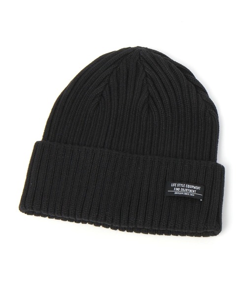 BAYFLOW(ベイフロー)の「アクリル2×2ワッチ(ニットキャップ/ビーニー・メンズ・ブラック/ベージュ/ネイビー/パープル・FREE)」の2枚目の写真