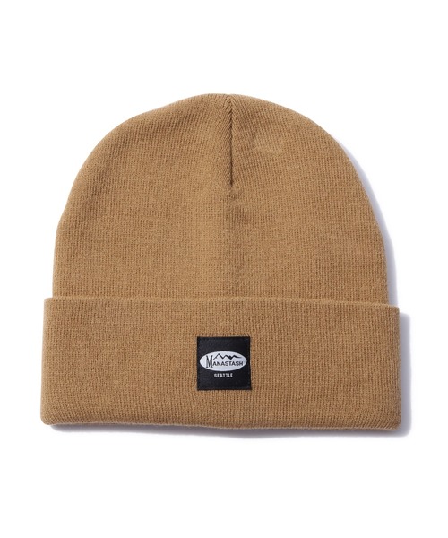MANASTASH（マナスタッシュ）の「MANASTASH/マナスタッシュPATCHED BEANIE/パッチドビーニー（ニットキャップ/ビーニー・メンズ・ホワイト/ライトグレー/キャメル/ブルー/ブラック/オレンジ・F）」の6枚目の写真