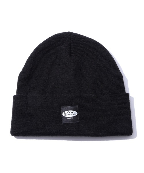 MANASTASH（マナスタッシュ）の「MANASTASH/マナスタッシュPATCHED BEANIE/パッチドビーニー（ニットキャップ/ビーニー・メンズ・ホワイト/ライトグレー/キャメル/ブルー/ブラック/オレンジ・F）」の3枚目の写真